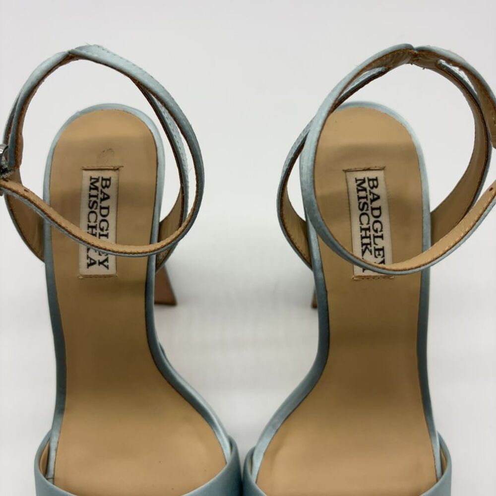 Badgley Mischka Satin Platform Sandals - Picture 4 of 7